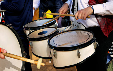 Fototapeta premium Triple Marching Drum