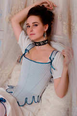 Rococo 18 century lady marie antoinette