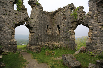 The ruins of the Bzyb temple of the X century built in Abkhazia