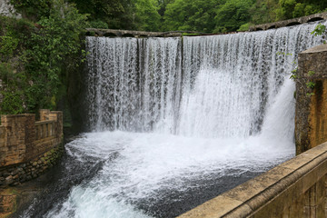 Waterfall in New Athos in Abkhazia