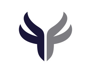 FF letter wing logo 1