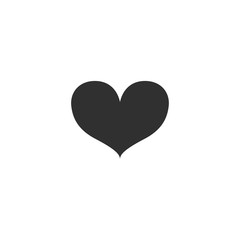 Heart icon in simple design. Vector illustration