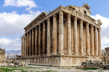 Obraz premium Temple de Bacchus, Baalbek, liban