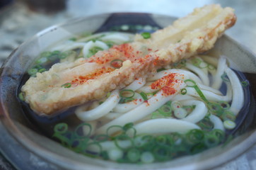 日本の香川の美味しいうどん