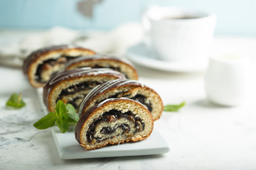 Chocolate poppy seeds roll