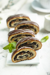 Chocolate poppy seeds roll