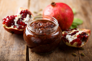Pomegranate eggplant sauce