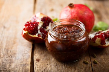Pomegranate eggplant sauce