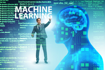 Machine learning concept as modern technology
