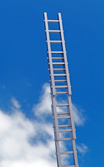 3d rendering of ladder of success