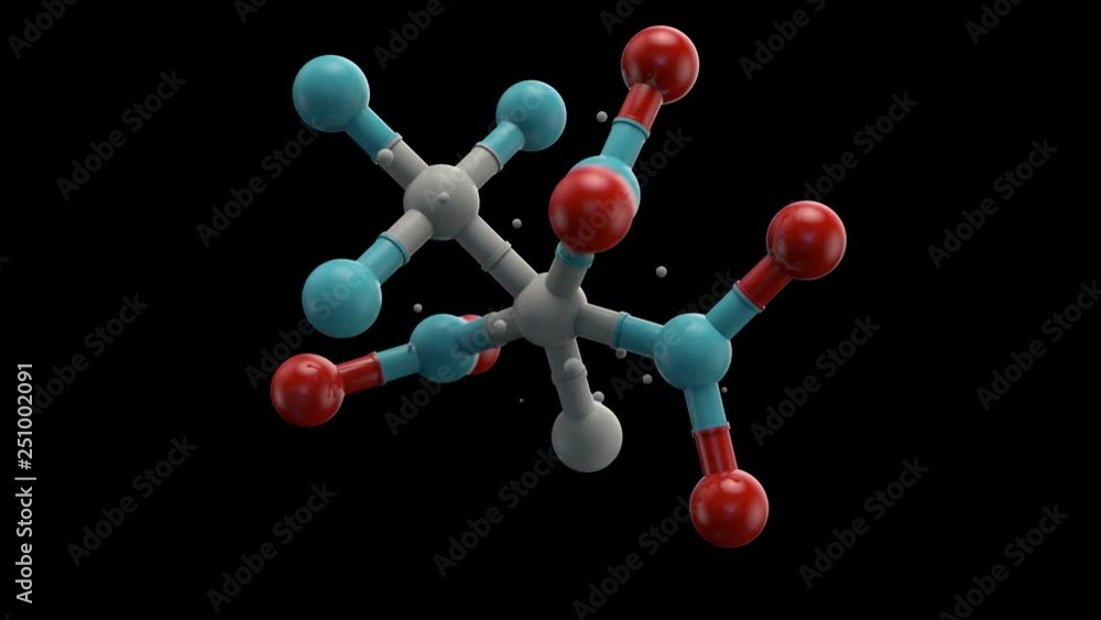 Poster 3d medical background with single isolated abstract molecule structure. chemical or science abstract