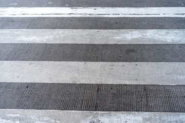 Fototapeta premium close up Crosswalk on the street.