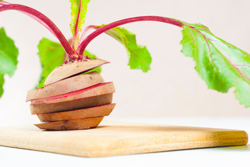 Sliced beetroot