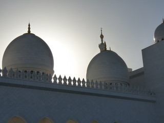 kopuły meczetu Szejka Zajida w Dubaju - obrazy, fototapety, plakaty