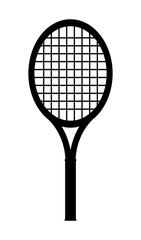 テニスラケットのシルエット
