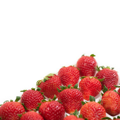 Premium Ripe Strawberry isolate on white background