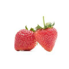 Premium Ripe Strawberry isolate on white background