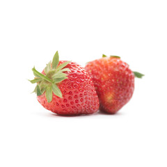 Premium Ripe Strawberry isolate on white background
