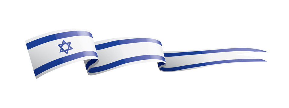 Israel Flag, Vector Illustration On A White Background