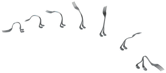 Forks Metal Legs, Bend Sequence