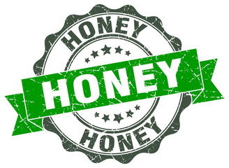 honey stamp. sign. seal