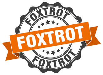 Obraz premium foxtrot stamp. sign. seal