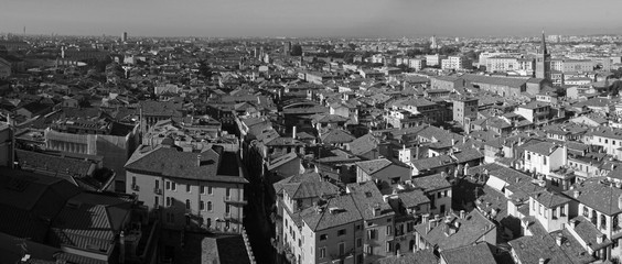 Panorama of the ancient city of Verona, Italy