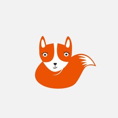 unique fox logo design
