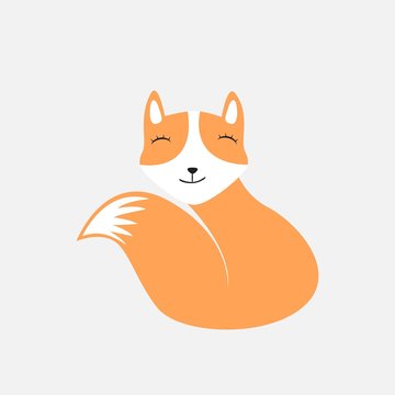 unique fox logo design