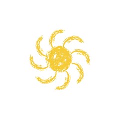 Sun vector icon. Sun line vector icon