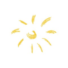 Sun vector icon. Sun line vector icon