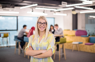 Portrait of blonde Businesswoman