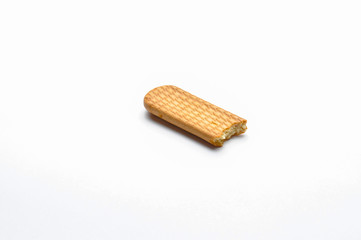Tasty biscuits isolated on white background