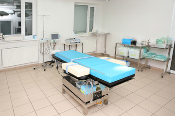 Interior of surgery room in modern clinic