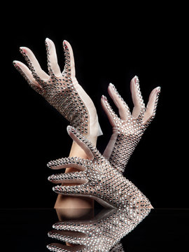 Femme beaut&eacute; gants