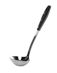 Soup ladle on white background. Kitchen utensils
