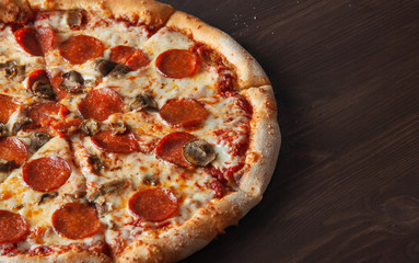 juicy delicious pizza