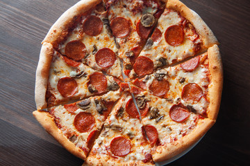 juicy delicious pizza