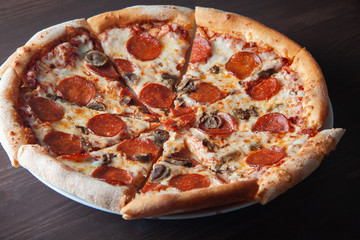 juicy delicious pizza
