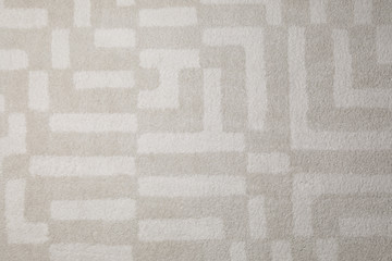 Fuzzy carpet texture as background, top view