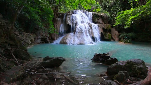 Huay mae kamin waterfall at Kanchanaburi, Thailand
