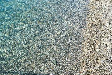 texture - beach is a pebble beach