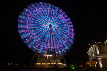 ferris wheel at night