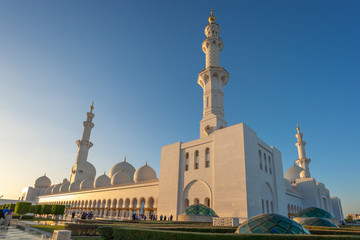 Sheikh Zayed Grand Mosque in Abu Dhabi near Dubai, United Arab EMirates
