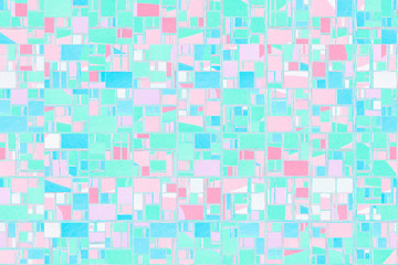 Abstract background illustration with distorted repeated boxes pattern