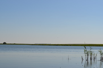 landscape with lake and sky