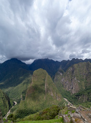 Huaynapicchu Mountain, Machu Picchu, Peru - Ruins of Inca Empire city