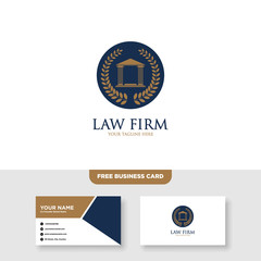 Law Firm Logo, Attorney Logo - Vector, Free Bussines Card Mockup