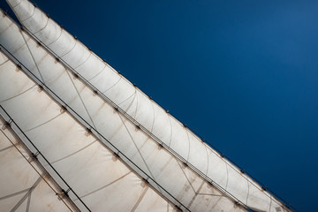 conceptual sails of an old traditional sailing vessel