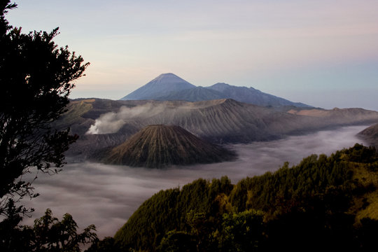 Mount Bromo at sunset, East Java, Indonesia